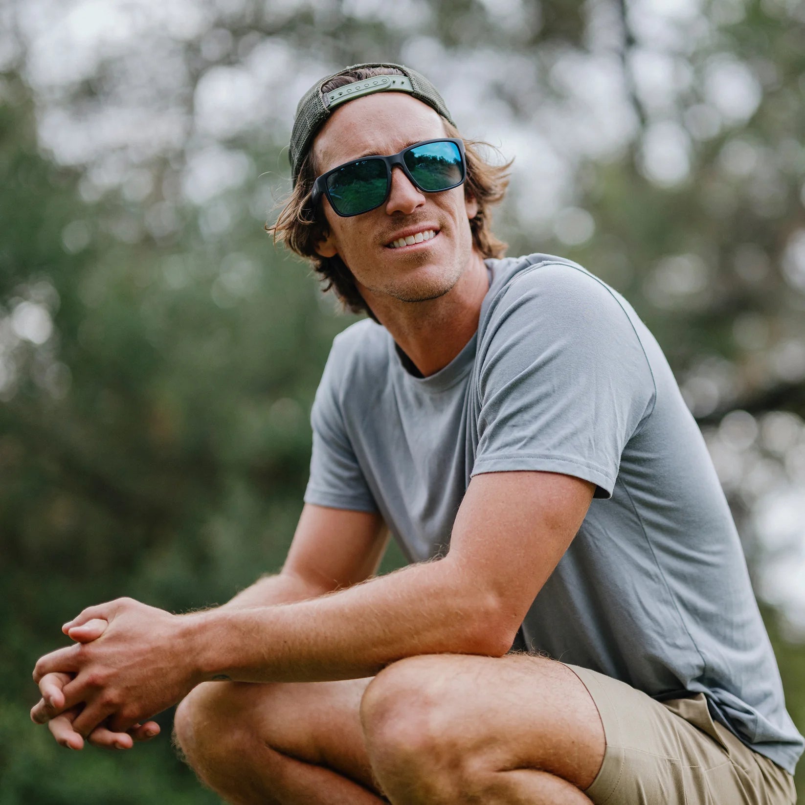 Smith Emerge Sunglasses - Matte Black Frame with ChromaPop Polarized Blue Mirror Lens