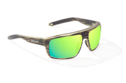 Bajío Greenland Sunglasses - Gray Grass Matte Frame / Green Mirror Glass Lens