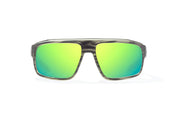 Bajío Greenland Sunglasses - Gray Grass Matte Frame / Green Mirror Glass Lens