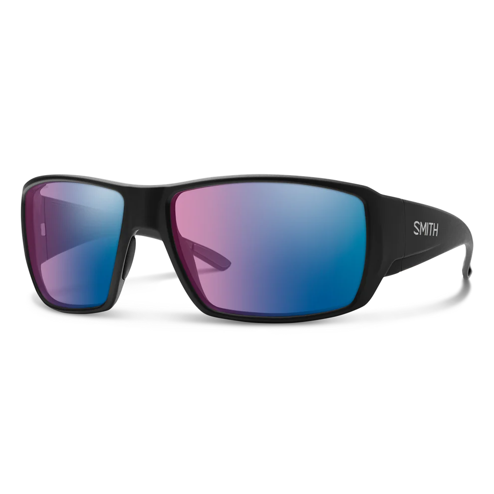 guides-choice-sunglasses_matteBlack-cpGlassPolarchromicRoseBlueMirror_3Q.webp