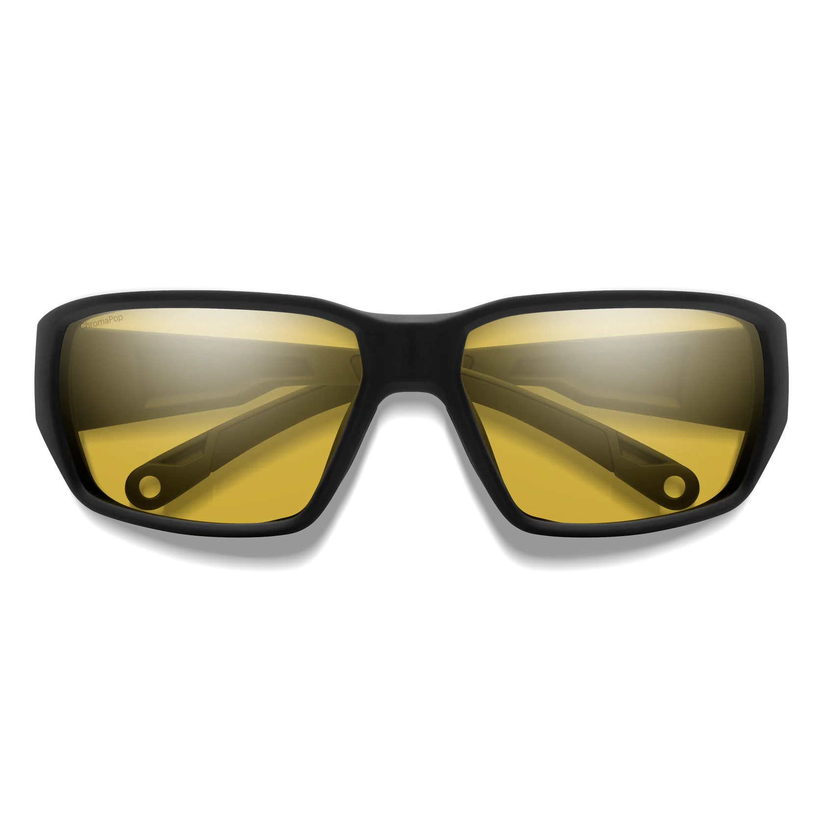 Smith Hookset Sunglasses Matte Black Frame with ChromaPop Glass Polarized Low Light Yellow