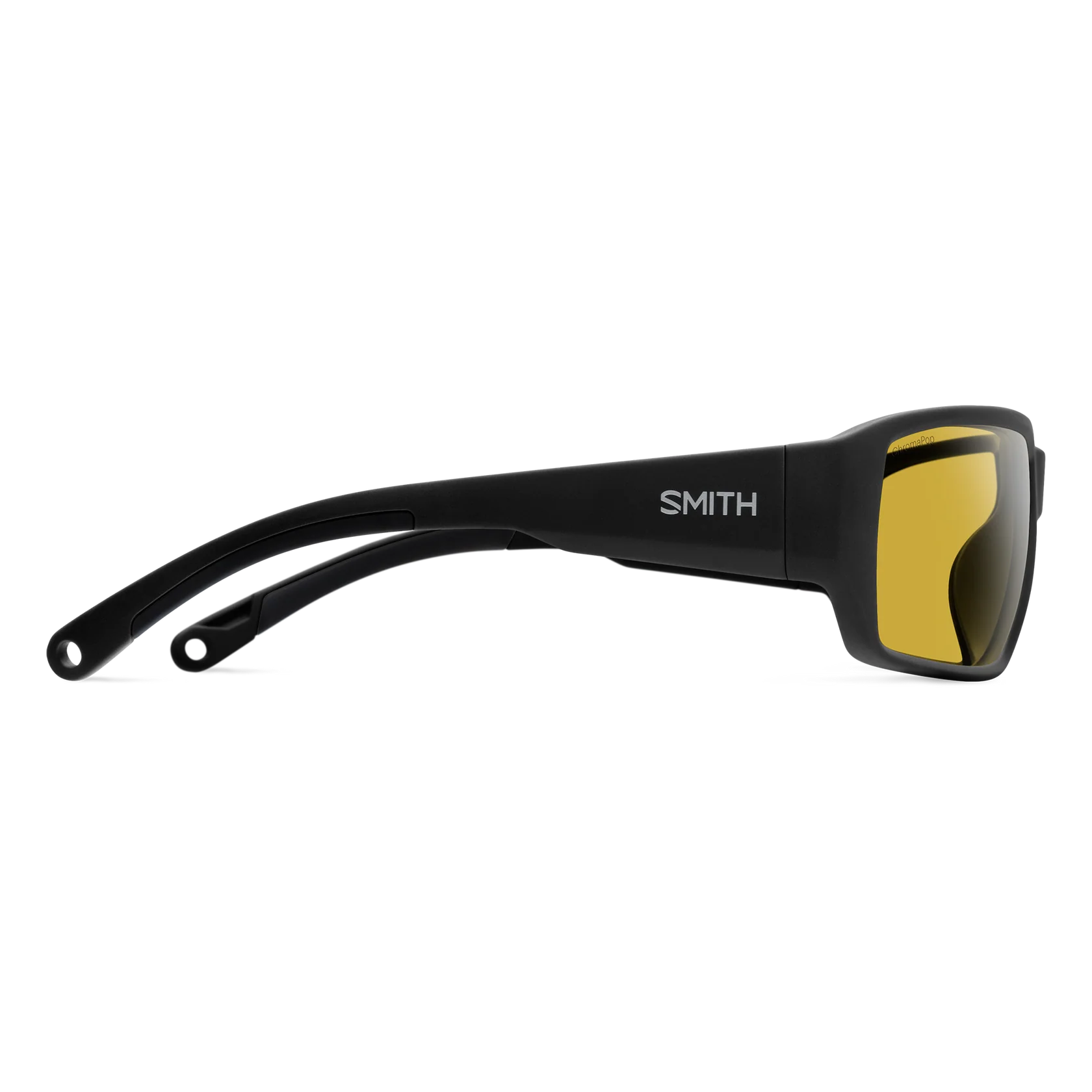 Smith Hookset Sunglasses Matte Black Frame with ChromaPop Glass Polarized Low Light Yellow
