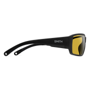 Smith Hookset Sunglasses Matte Black Frame with ChromaPop Glass Polarized Low Light Yellow