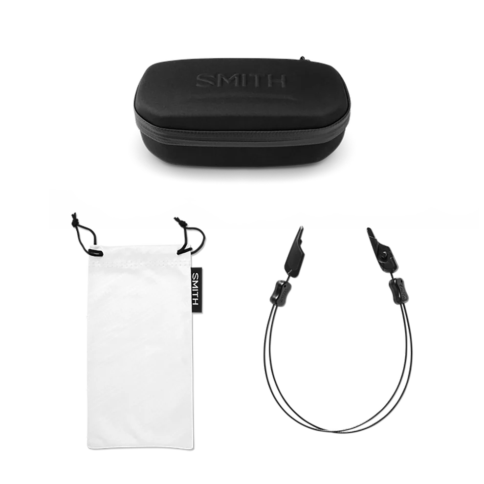 Smith Hookset Sunglasses - Matte Black | ChromaPop Glass Polarchromic Rose Blue Mirror
