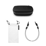 Smith Hookset Sunglasses Matte Black Frame with ChromaPop Glass Polarized Low Light Yellow