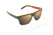 Bajio Hopedale Sunglasses - Gray Glass Gloss Frame with Copper Polycarbonate Lenses