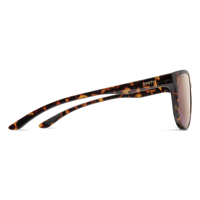 Smith Lake Shasta Sunglasses - Tortoise + ChromaPop Polarized Rose Gold Mirror Lens