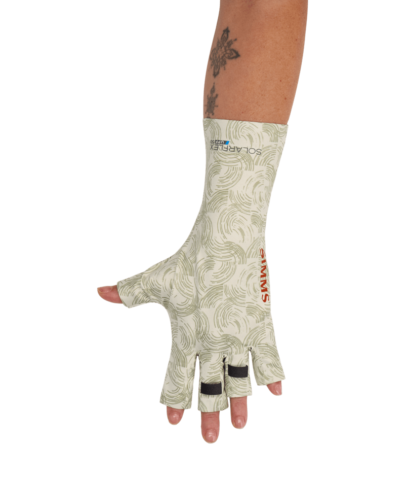 Simms SolarFlex SunGlove - Half Mon Pale Pine