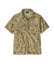 Patagonia Men's S/S Self Guided Sun Shirt - Coastal Edge: Weathered Stone