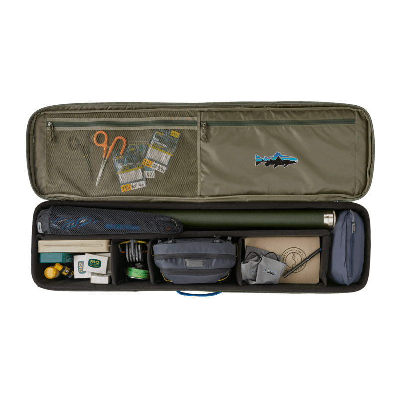 bass pro fly reel case Custom Platform Leather RW Leatherworks Holds 2 rods with mounted reels Reel Cases - Fly Reels