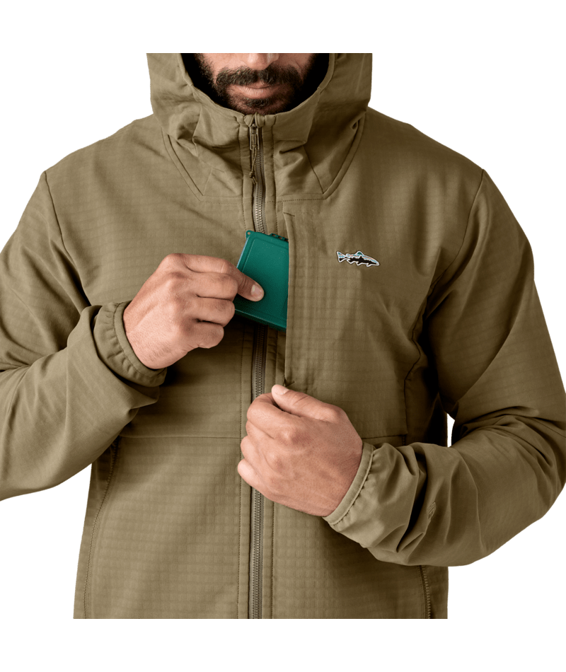 Patagonia Men's R1 TechFace Fitz Roy Trout Hoody