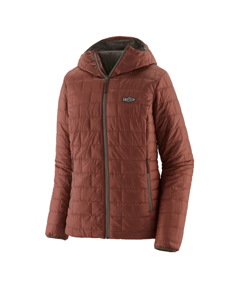 Patagonia Women's Nano Puff Fitz Roy Trout Hoody