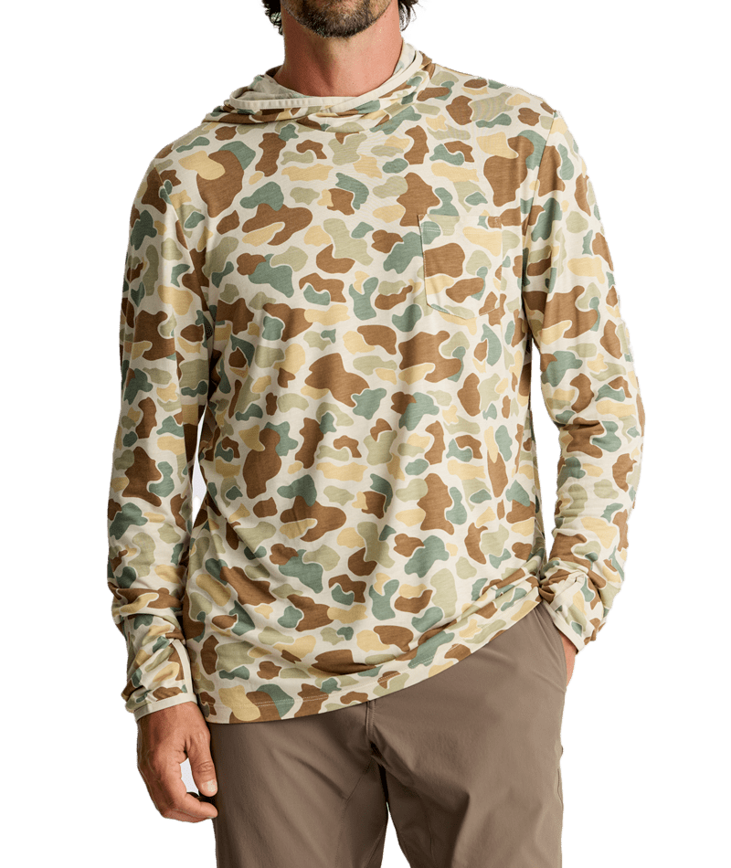 Free Fly Men's Bamboo Lightweight Hoodie - Vintage Camo