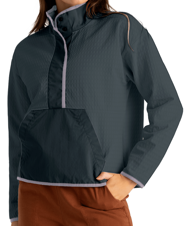 Free Fly Women's Gridback Fleece Snap Pullover