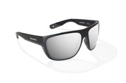 Bajio Las Rocas Sunglasses - Black Matte Frame with Silver Mirror Glass Lens