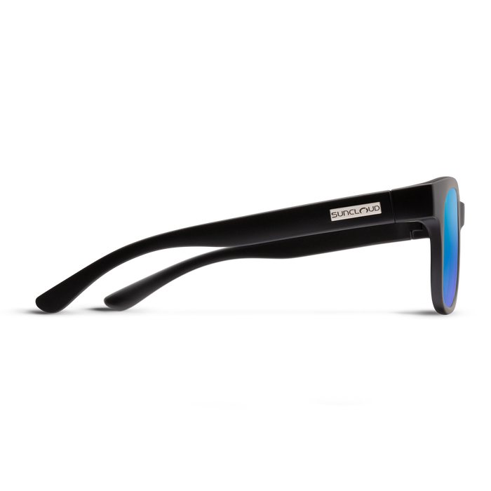 Suncloud Leeway - Matte Black + Polarized Blue Mirror Lens
