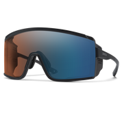 Smith Pursuit Sunglasses - Matte Black + ChromaPop Glacier Photochromic Copper Blue Mirror Lens