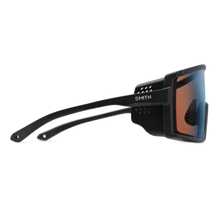 Smith Pursuit Sunglasses - Matte Black + ChromaPop Glacier Photochromic Copper Blue Mirror Lens