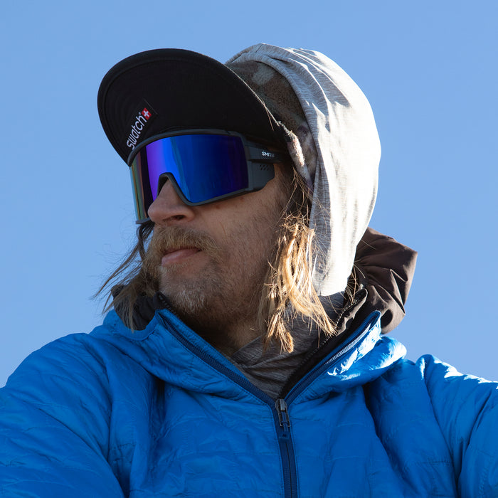 Smith Pursuit Sunglasses - Matte Black + ChromaPop Glacier Photochromic Copper Blue Mirror Lens