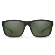 Suncloud Mayor Sunglasses - Matte Black + Polarized Gray Green Lens
