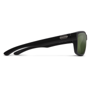 Suncloud Mayor Sunglasses - Matte Black + Polarized Gray Green Lens