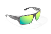Bajio Nato Sunglasses - Gray Grass Matte Frame with Green Mirror Polycarbonate Lenses