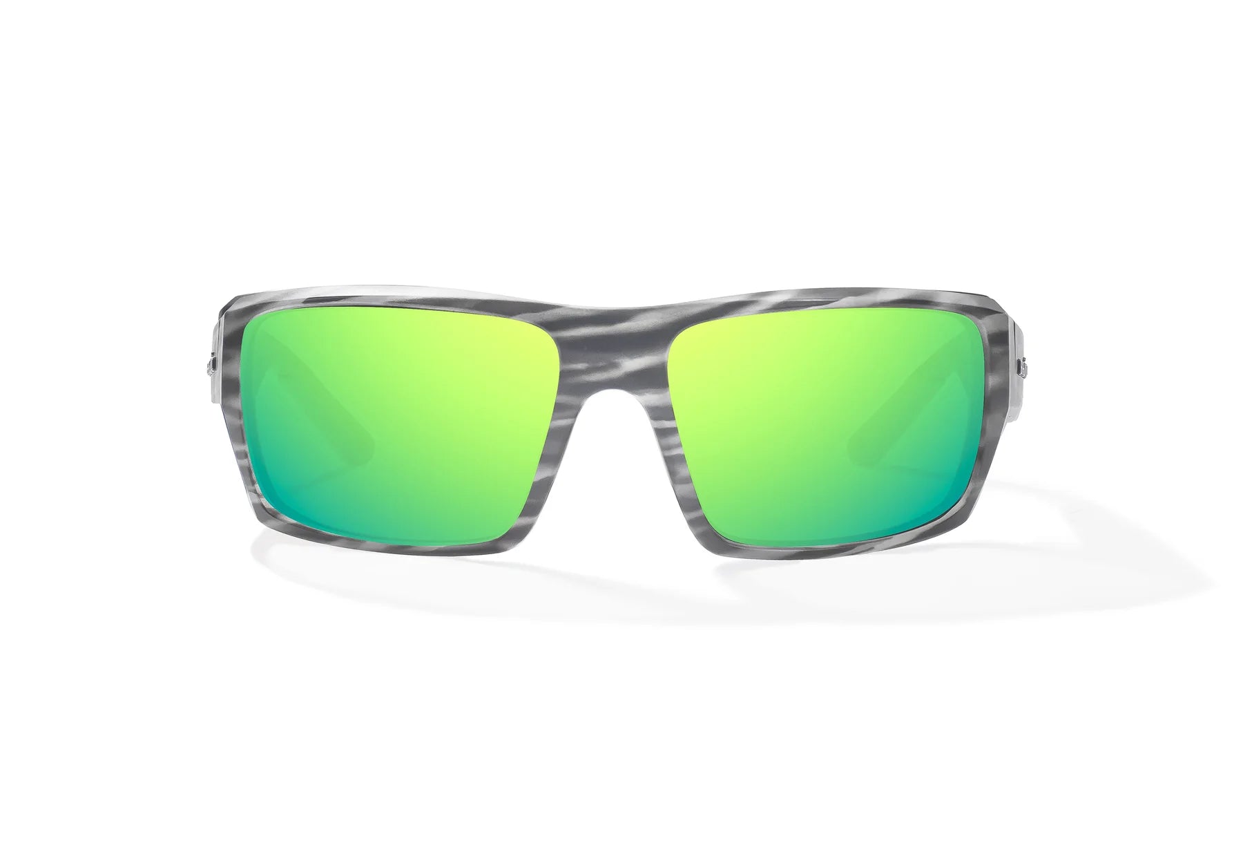 Bajio Nato Sunglasses - Gray Grass Matte Frame with Green Mirror Polycarbonate Lenses