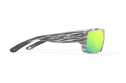 Bajio Nato Sunglasses - Gray Grass Matte Frame with Green Mirror Polycarbonate Lenses
