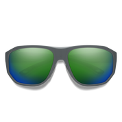 Smith Outrigger Sunglasses - Matte Slate + ChromaPop Polarized Green Mirror Lens
