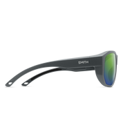 Smith Outrigger Sunglasses - Matte Slate + ChromaPop Polarized Green Mirror Lens