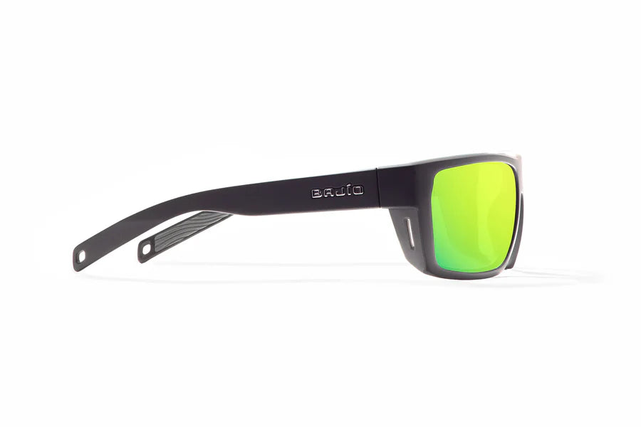 Bajio Palometa Readers Sunglasses +2.50 - Black Matte | Green Mirror Lens