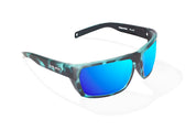 Bajio Palometa Sunglasses - Blue Tort Matte Frame / Blue Mirror Polycarbonate Lens