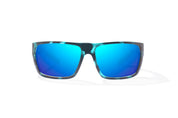 Bajio Palometa Sunglasses - Blue Water Matte Frame with Blue Mirror Glass Lens