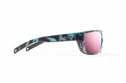 Bajio Palometa Sunglasses - Blue Water Matte Frame with Rose Mirror Glass Lens