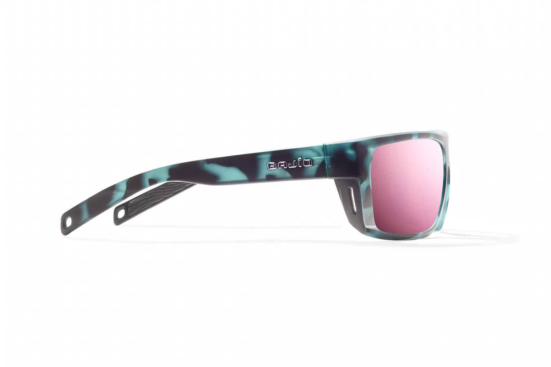 Bajio Palometa Sunglasses - Blue Water Matte Frame with Rose Mirror Glass Lens