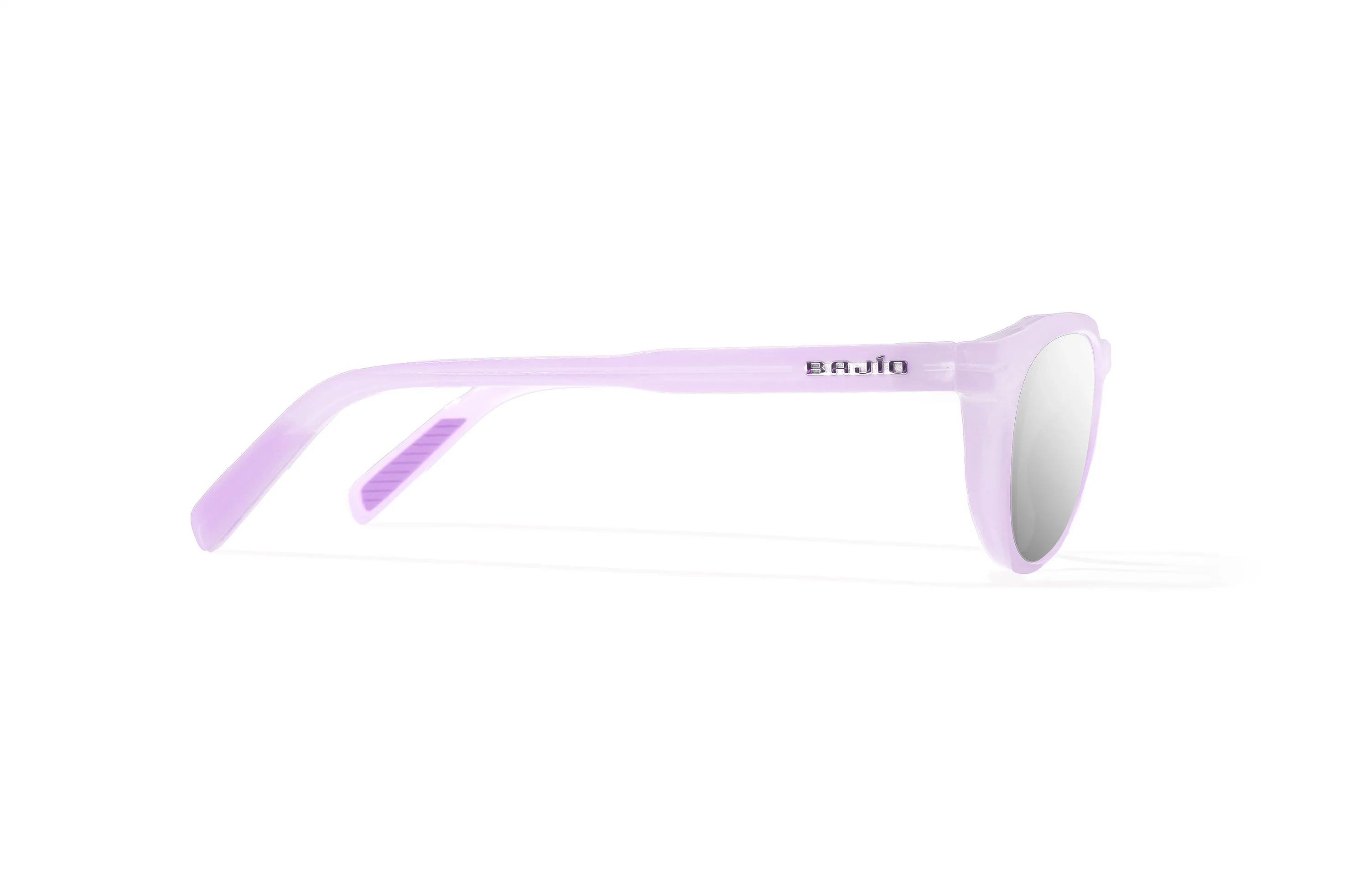 Bajío Paraiso Sunglasses - Lavendar Tortoise Gloss Frame /Silver Mirror Polycarbonate Lens