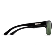 Suncloud Rambler Lite Sunglasses - Matte Black + Polarized Gray Green