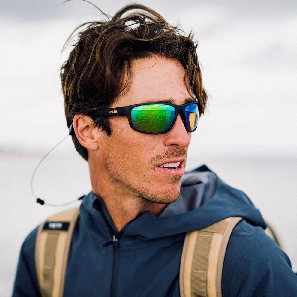 Smith Redding 2 Sunglasses - Matte Tortoise | ChromaPop Glass Polarchromic Brown Green Mirror