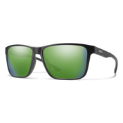 Smith Riptide XL Sunglasses - Matte Black Frame with ChromaPop Polarized Green Mirror