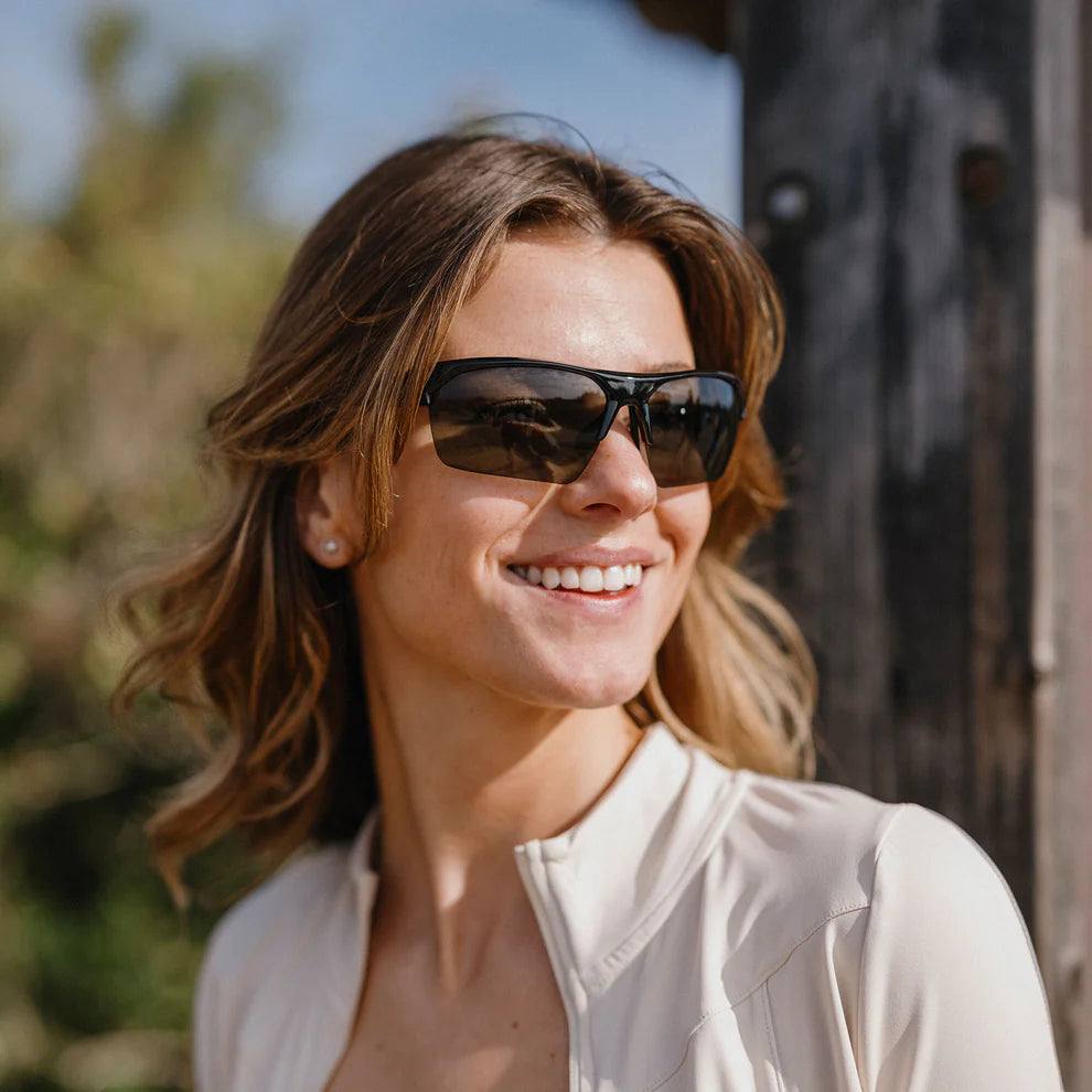 Suncloud Rival Sunglasses - Black + Polarized Gray Lens