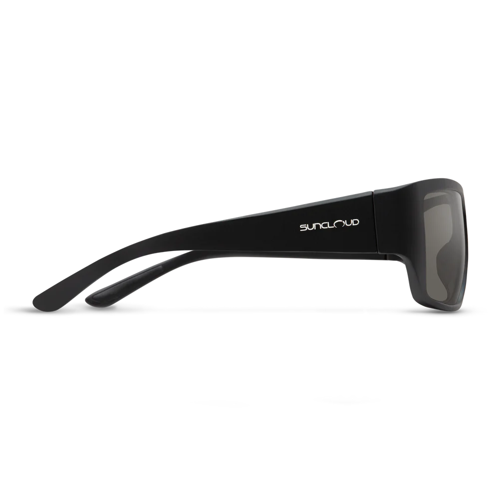 Suncloud Sculpin Sunglasses - Matte Black + Polarized Gray Lens