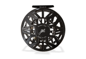 Abel SDX 12/14 Fly Reel - Ported - Black Finish with Black Drag Know and Black Handle