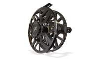 Abel SDX 9/11 Fly Reel - Ported - Gloss Black Finish with Gloss Black Drag Knob and Black Handle