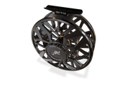 Abel SDX 9/11 Fly Reel - Ported - Gloss Black Finish with Gloss Black Drag Knob and Black Handle