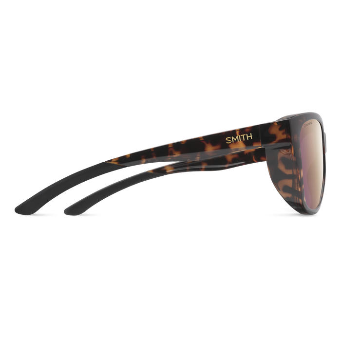 Smith Shoal Sunglasses - Tortoise + ChromaPop Polarized Rose Gold Mirror Lens