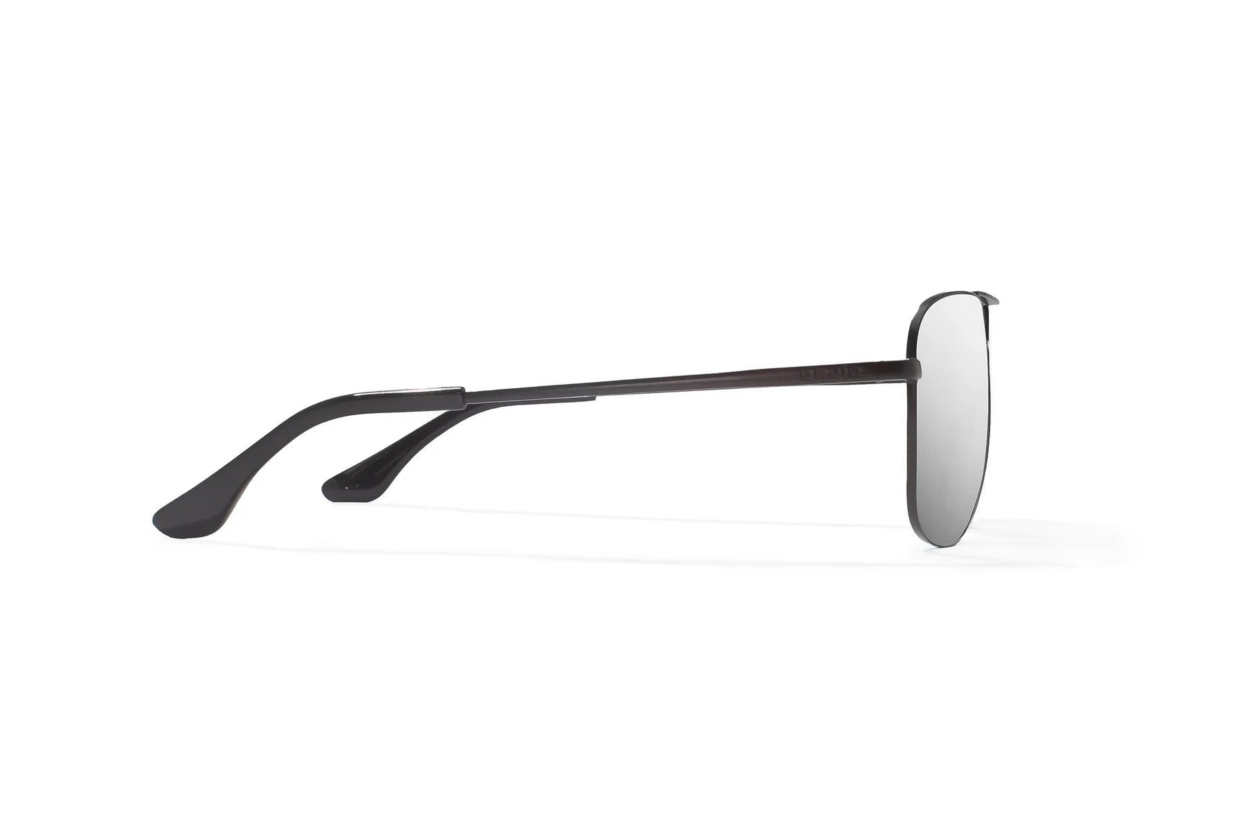 Bajio Snipes Sunglasses - Matte Black Frame with Silver Mirror Polycarbonate Lens