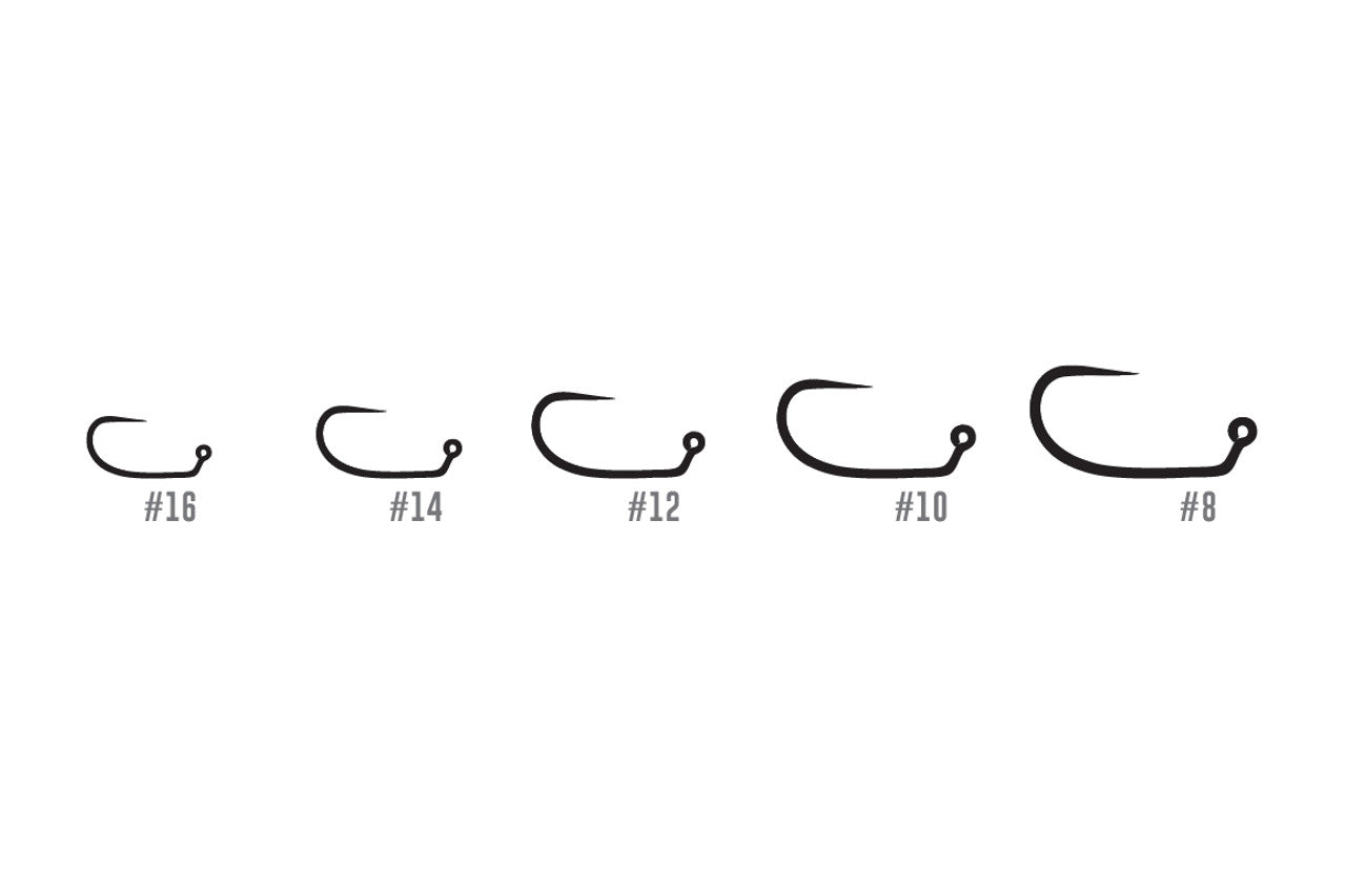 Tiemco TMC 403BLJ Barbless Jig Nymph Hooks - 25 Pack