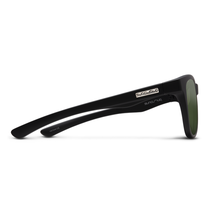 Suncloud Topsail Sunglasses - Matte Black + Polarized Gray Green Lens