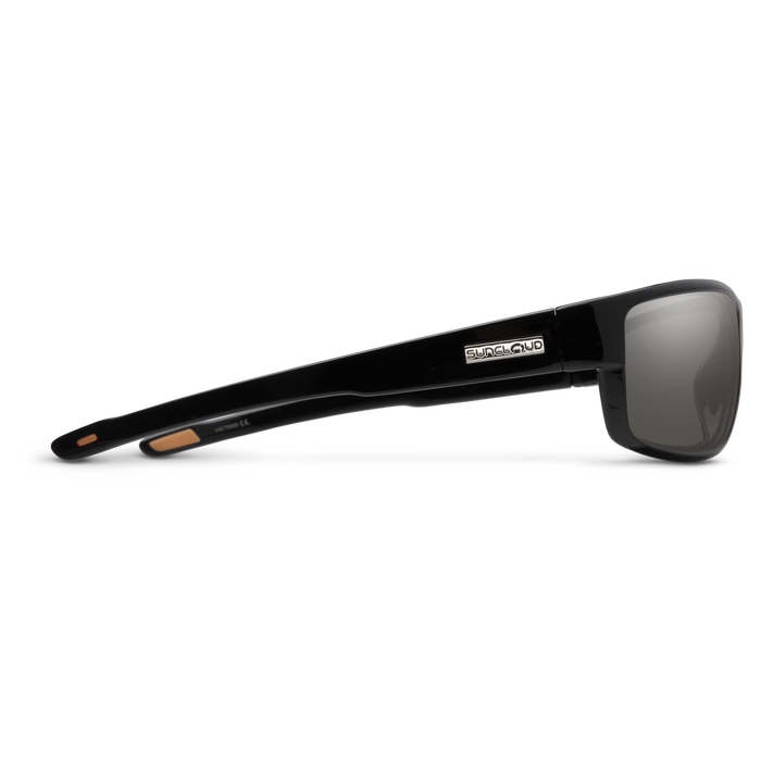 Suncloud Voucher Sunglasses - Black + Polarized Gray Lens